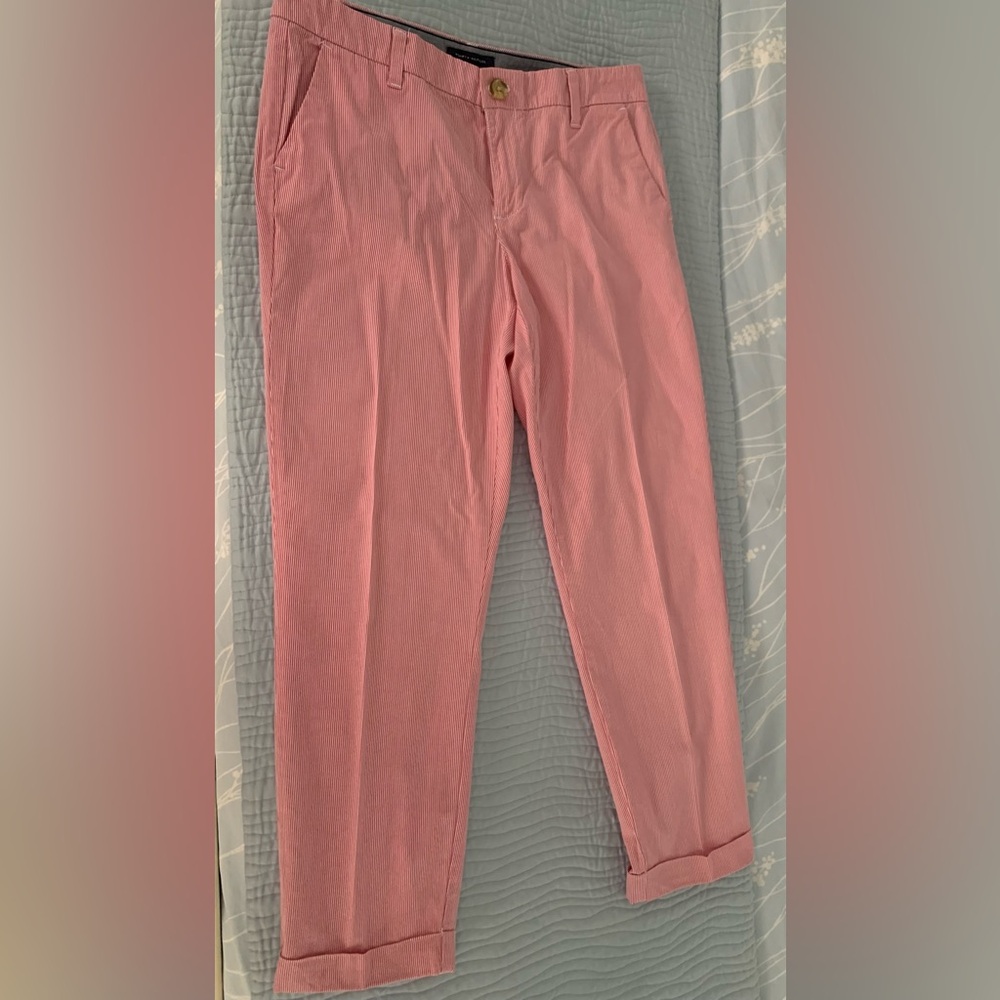 Red & white Tommy Hilfiger Slacks - Picture 7 of 13